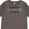 thumbnail image 4 of Inktastic Aunties Little Cowboy with Cowboy Hat and Boots Boys Long Sleeve Toddler T-Shirt, 4 of 5