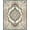 Blue Rust Cream, Pattern 2, variant on Design&I 5'x7' Washable Area Rug Antique Style Ornate Frame Modern Geometric Balanced Rectangle for Guest Room, Lounge, Apartment, Flatweave & Daily Traffic Ready