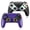 Black+Galactic Purple, variant on 2-Pack LED Wireless Controller for P5, 7 Light Colors Compatible with P5 Pro/Slim/PC, Dual Vibration, 3.5mm Audio Jack,Macro/Turbo Function, 6-Axis Motion Contro Gamepad with Speaker