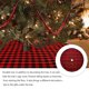 thumbnail image 3 of Matsuzay Faldas de árbol de Navidad a cuadros círculo rojo negro cómodo alfombra interior delantal ornamento fiesta vacaciones año Kits de decoración para fiestas Rojo y negro, 3 of 6