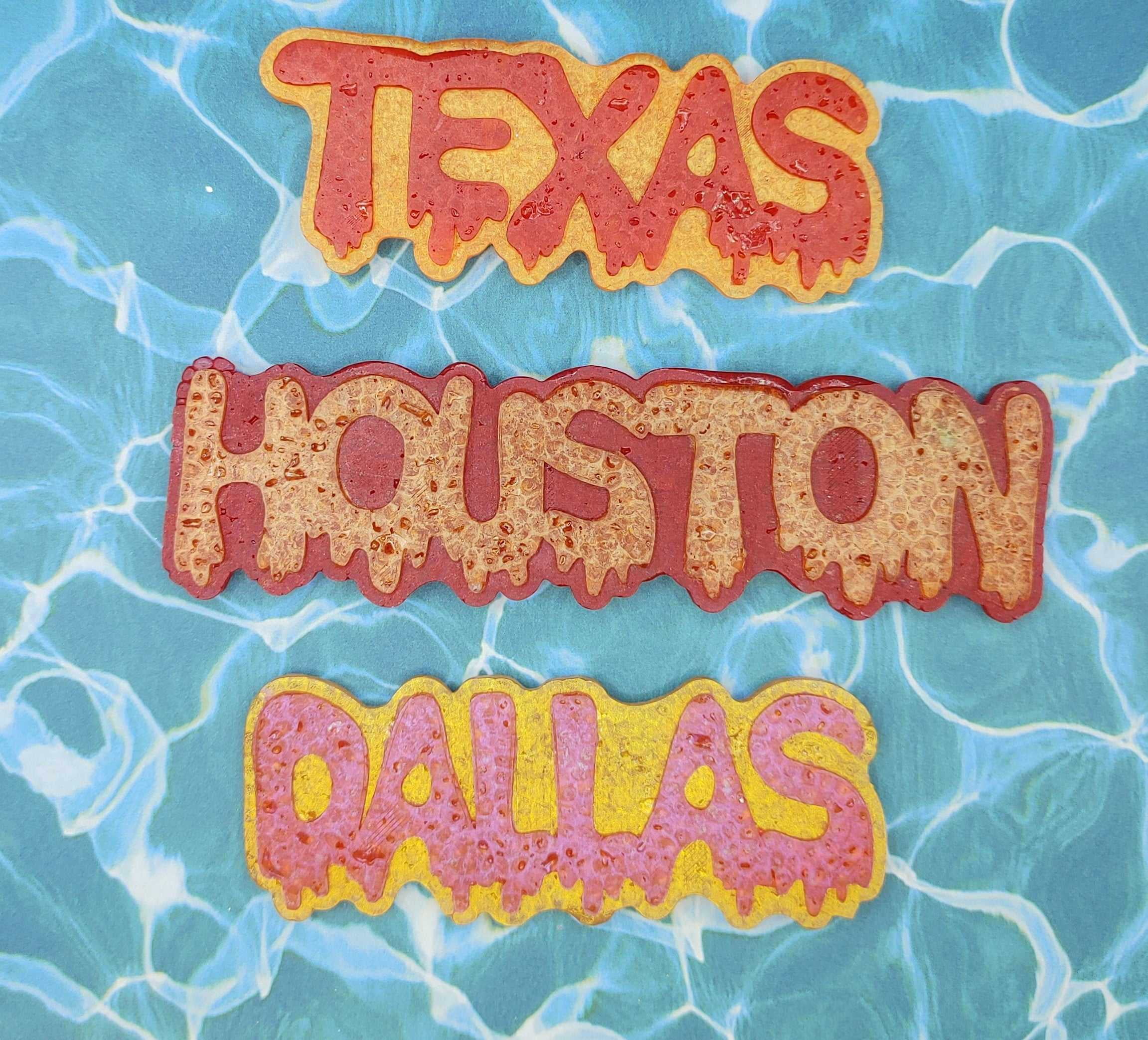 Melting Dallas Silicone Freshie Mold