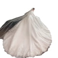 thumbnail image 4 of Vestido de novia ligero estilo francés de manga larga para novia, pequeño, blanco cremoso, sencillo, elegante, para viajes, hilo principal, 4 of 5