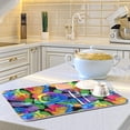 thumbnail image 6 of Absorbent Dish Drying Mat for Kitchen Counter - Colorful Rose Vintage Microfiber Drying Pad, Reversible Drainer Mats for Countertop, Small 16 x 18 inch, 6 of 6