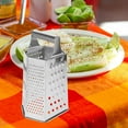 thumbnail image 5 of Raindrops 1 Pc Stainless Steel Kitchen Grater Multipurpose 6 Sides Box Grater Silver, 5 of 8