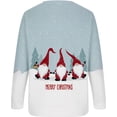 thumbnail image 4 of GHSDFBB Chandails de Noël pour Femmes Mode Loisirs Imprimé Graphique Manches Longues Hauts Mignons Chandail en Molleton Col Rond Cadeau de Noël, 4 of 5