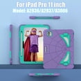 thumbnail image 2 of Case for iPad Pro 11-inch M4 (2024) Multiple Protection Shockproof Contrast Color Cover With Stand and Pen Holder, 2 of 8