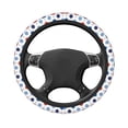 thumbnail image 6 of XMXT Flat Americana Geometric Steering Wheel Cover, Elastic Non-Slip Universal Fit Car Decor Accessories Protector for Auto SUV Trucks, 6 of 8