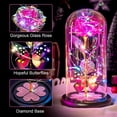 thumbnail image 2 of Glass Rose Forever Eternal Crystal Flower Light Up Rose, 2 of 9