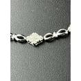 thumbnail image 2 of Sparkle Jewels Women's Engagement Floral Bracelet Round Cubic Zirconia 14K White Gold Finish Silver, 2 of 3