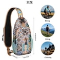 thumbnail image 5 of Travel Sling Bag Bohemian Tribal Hiking Sling Backpack Casual Bag for Men Women, 5 of 6