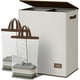 thumbnail image 1 of Cesto de ropa sucia doble con tapa y asa, cesto de ropa sucia de 2 secciones con bolsa extraíble, cestos de ropa sucia plegables para lavandería, dormitorio, dormitorio universitario, 1 of 7