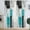 Teal, variant on Purple Grey and Black Window Curtains for Kitchen Abstract White Lavender Silver Small Short Home Living Room Bedroom Bathroom Drapes Treatment Tiers Fabric 1 Pair, 27.5" W x 39" L, Modern