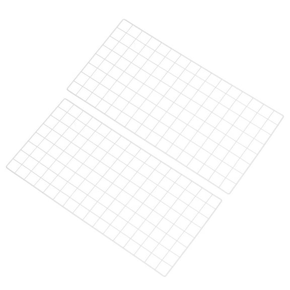 Uxcell 31.5"x16" Wire Grid Panel, 2 Pcs WWall Grid Decorative Board Photo Display for Home Office Wedding, White