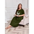 thumbnail image 3 of FEREMO Nightgown for Women Plus Size Long Sleepwear Printed Comfy Sleep Shirts 3 Pack, 3 of 5