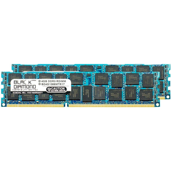 8GB 2X4GB Memory RAM for Acer Server AR585 F1 240pin PC3-8500 1066MHz DDR3 ECC Registered RDIMM Black Diamond Memory Module Upgrade