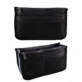 thumbnail image 2 of Spencer Women Travel Purse Insert Handbag Cosmetic Makeup Insert Liner Pouch Organizer Tidy Bag with 13 Pockets Compartments "Black", 2 of 7