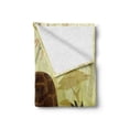 thumbnail image 2 of Turtle Soft Flannel Fleece Throw Blanket, Cartoon Style Woodland Composition Animal Walking Wildlife Natural Forest Fauna, Cozy Plush for Indoor and Outdoor Use, 50" x 60", Multicolor, by Ambesonne, 2 of 6