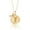 F, variant on Wizarding World Golden Snitch Initial U Gold Plated Pendant Necklace, 18"