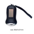 thumbnail image 3 of Antorcha De Campamento Linterna LED de emergencia para exteriores con manivela solar y dínamo (negro), 3 of 4