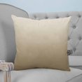 thumbnail image 4 of 20x20 Pillow Covers Set of 2, Brown Beige Throw Pillow Covers Decorative Couch Cushion Case, Gradient Monochrome Modern Country Microfiber Square Pillowcases for Bedroom Car Living Room, 4 of 7