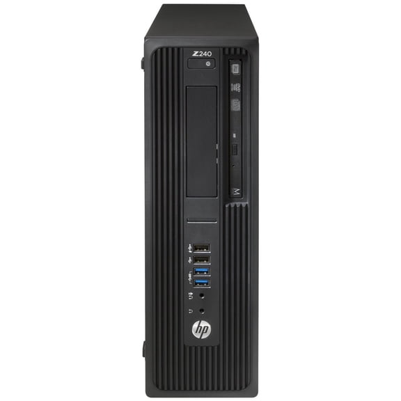 Restored HP Z2 410 SFF Workstation Intel Xeon E3-1225 v5 3.3 GHz 16GB 512GB SSD 1TB HDD Windows 11 Pro for Workstation Desktop, Black - L8T14AV-E011