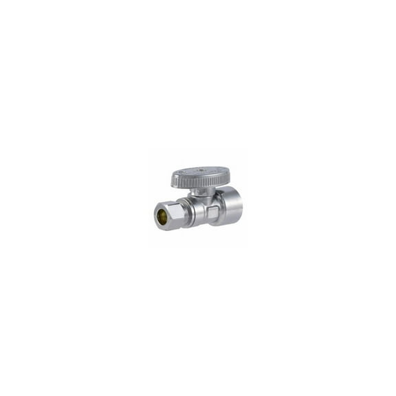 SharkBite FIPS1238Z Brass Ball Straight Valve, Quarter Turn, 1/2 x 3/8 In. - Quantity 1