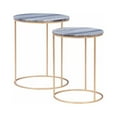 thumbnail image 2 of Fonner Nesting Tables White Marble, 2 of 7