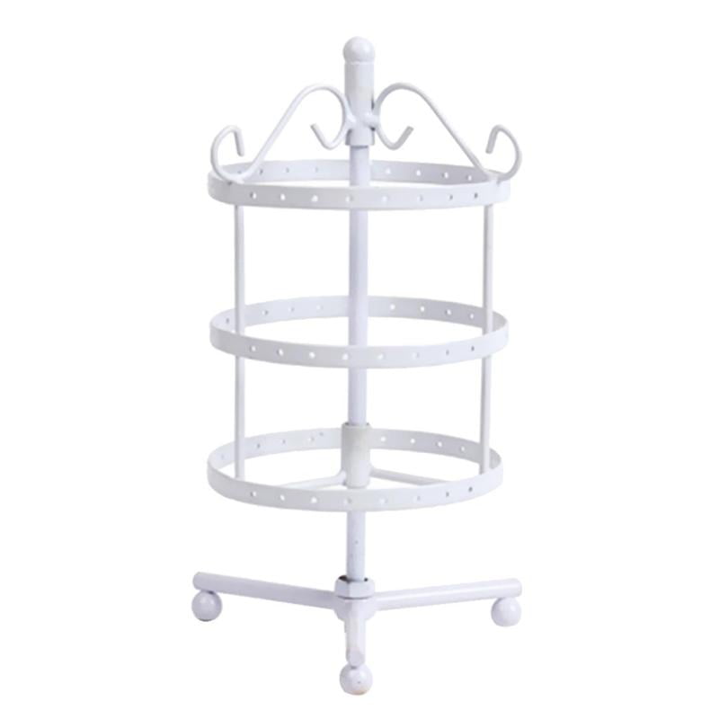 3 Tiers Rotating 36 pairs Earring Holder Necklace Organizer Stand Jewelry Stand Display Rack
