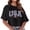 Black, variant on 4th of July T-Shirts for Women's Independence Day Patriotic Graphic Ladies Short Sleeve Round Neck Short Printed T Shirt Top Navy S