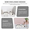 thumbnail image 4 of BESTONZON 1 Set Semi-enclosed Cat Toilet Pet Toilet Bedpan Pet Cat Sand Box Pet Supply (Grey), 4 of 6