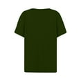 thumbnail image 5 of Ltctricy T Shirts for Women Soft Casual Short Sleeve V Neck Quarter Button Solid Color Tunic Tops Loose Tee Blouses, 5 of 5
