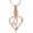 Rose Gold-Green, variant on Crystal Urn Necklace for Human Ashes Heart With Birthstone Memorial Urn Cremation Jewelry Ash Necklace for Women