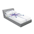 thumbnail image 3 of Dragonfly Bedding Set with Sheet & Covers, Single Dragonfly Featured in Soft Color Fast Long-Bodied Predatory Insect Theme, Printed Bedroom Decor 2 Shams, 4 Sizes, Violet Blue, by Ambesonne, 3 of 3