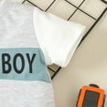 thumbnail image 5 of GYRATEDREAM Infant Baby Boy Summer Clothes Short Sleeve Letter Print T-Shirt with Elastic Waist Shorts Set Boy Casual Outfits, 5 of 8