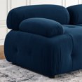 thumbnail image 3 of YANSHE Modular Sectional Sofa, Living Room Sofa Couch Set With Ottoman, L-Shaped Sofa, Button Tufted Velvet Fabric Couch For Conference Room Office Apartment, 3 of 9