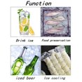 thumbnail image 4 of Disposable Ice Cube Bag 100 Pack (2400 Ice Cubes)，Ice Cube Mold Trays, Ice Cube Trays,Self-Seal Freezing Maker, With silicone funnel (White-100Pcs), 4 of 5
