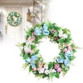 thumbnail image 2 of Spring Wreaths for Front Door, Ngxiha Spring Wreath, Blue Hydrangea Wreath, Large Spring Summer Door Wreaths for Front Door Outside All Season Home Decor, 2 of 9
