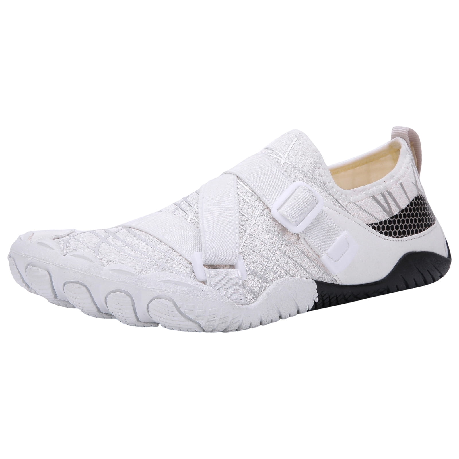 Water Shoes for Women Men Quick-Dry Hiking Beach Barefoot Boat Aqua Shoe Outdoor Sports Comfortable Slip On Unisex Footwear White 37