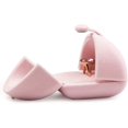 thumbnail image 3 of QUETO Pink Velvet Ring Box for Proposal, Engagement, Wedding Ring Gift Case, 3 of 6