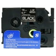 thumbnail image 2 of 6/Pack LM Tapes - Premium 3/4" White Print on Black Label Compatible with TZe-345 P-touch Tape and comes with a great Tape Color/Size Guide for easy reordering. 18mm 0.7 Laminated, 2 of 2