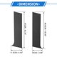 thumbnail image 3 of 4 Piezas de Moldura de Ventana del Pilar de la Puerta para Peugeot 301 2014-2019 Patrón de Fibra de Carbono Negro Etiqueta Antirrayones Cubierta de Postes del Pilar Izquierda Derecha Delantera Trasera, 3 of 7