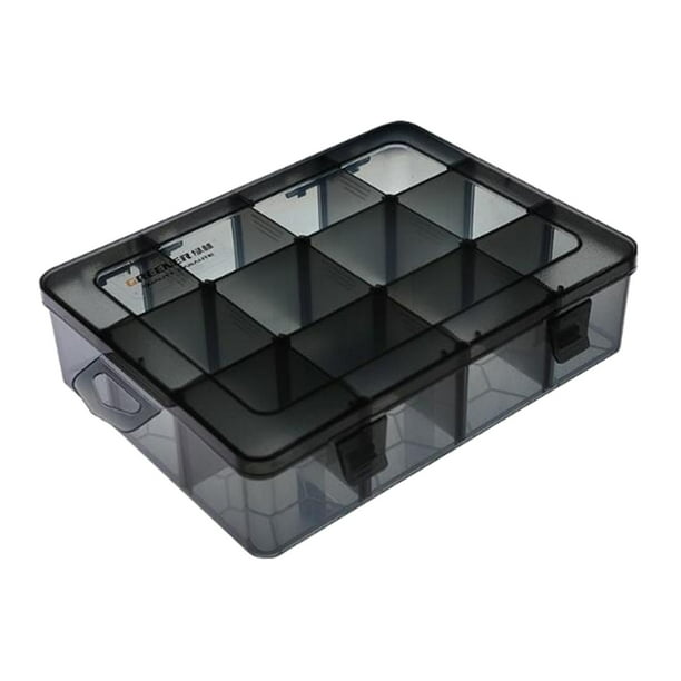 Caja de tornillos multifunción con compartimentos para guardar joyas, para manualidades con cuentas 12 rejillas L