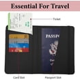 thumbnail image 3 of Estuche para pasaporte Funda de cuero para pasaporte Titular de pasaporte Titulares de billetes Ranura para tarjeta de crédito Monedero Artículos esenciales de viaje Accesorios Portátil Impermeable, 3 of 9