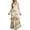 Beige, variant on Fiaer Women's Western Suede Long Dress Neck Fall Long Sleeve Zip up Bodycon Slim Fit Cowgirl Dresses Brown M