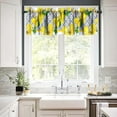 thumbnail image 2 of Italy Blue Tiles Window Valance, Italian Lemons Summer Fruit Window Curtain Valance for Farmhouse Living Room Kitchen Dinning Room Home Decor 54x18inch, 2 of 6