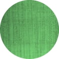thumbnail image 1 of Ahgly Company Indoor Round Oriental Emerald Green Industrial Area Rugs, 6' Round, 1 of 4