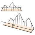 thumbnail image 4 of Estante De Montaje En Pared Estante Simple Textura De Madera Simple Fuerte Capacidad De Carga Líneas Geométricas Para Entrada Para Pared Para Cocina ANGGREK Otros, 4 of 8