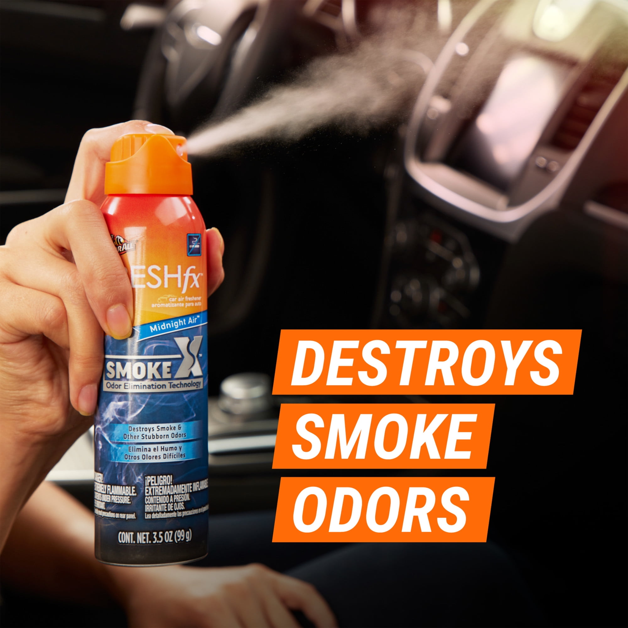(2 pack) Armor All FRESH Fx Smoke X Car Air Freshener – Midnight Air Scent (3.5 oz)