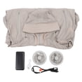 thumbnail image 2 of Men Sun Protective Jacket with 2 Cooling Fans, 18000mAh USB Powered, UV Protection, for Summer, Fishing & Outdoor Activities, 2 of 7
