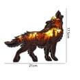 thumbnail image 3 of Adornos de madera Ndcxsfigh Escena de animales hueca con luz lobo, 3 of 4